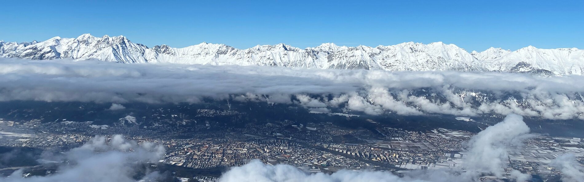 Blick von Patscherkofel auf Nordkette