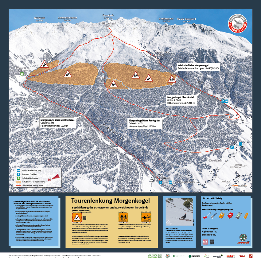 Schutzzonenkarte des Morgenkogel