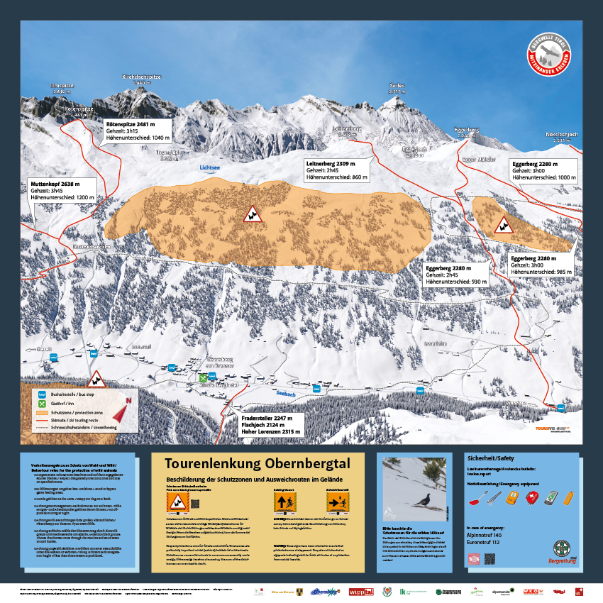 Skitourenpanorama Leitnerberg